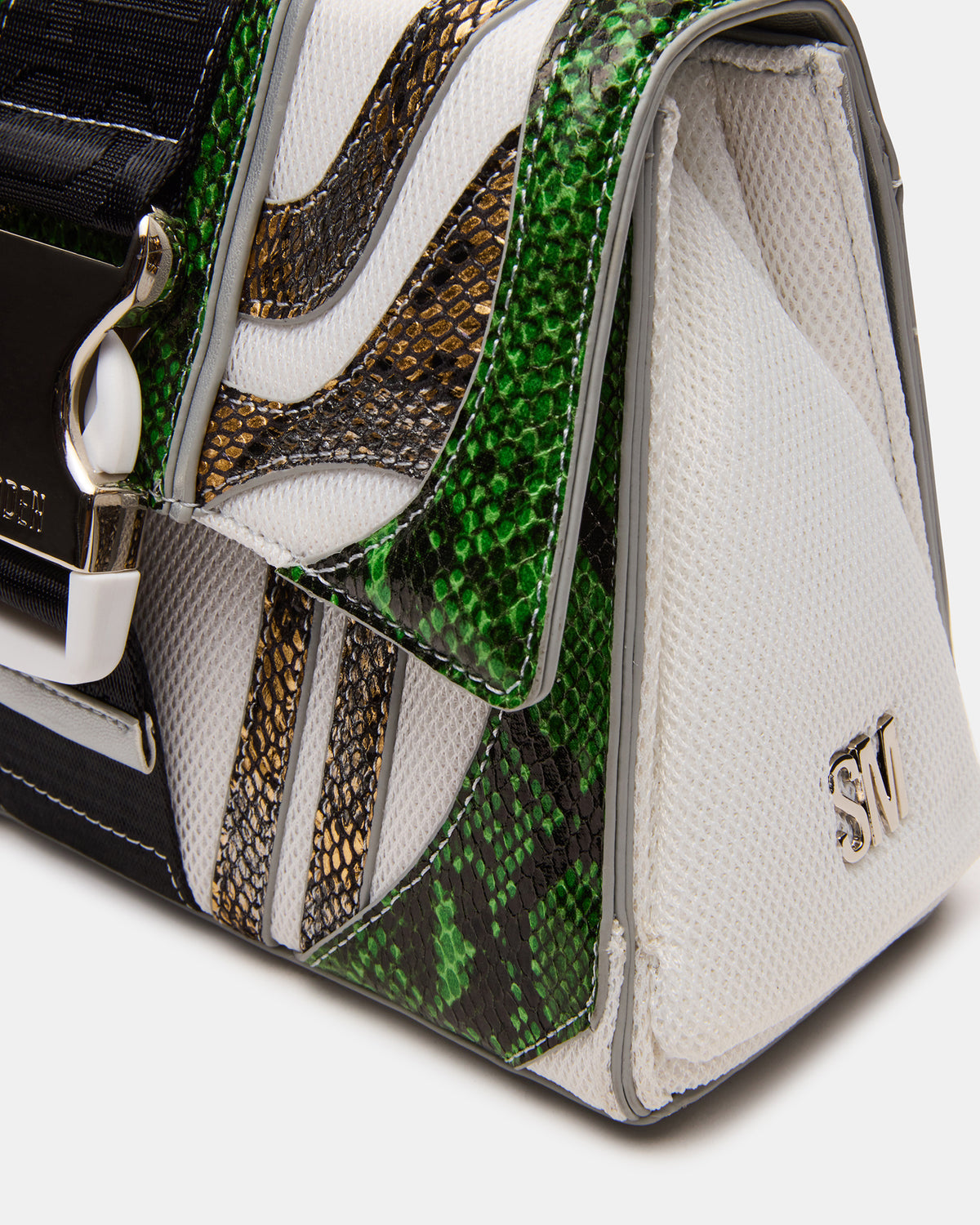 DIEGO Bag Green Metallic Crossbody Strap Women's Handbag Steve Madden GREEN METALLIC