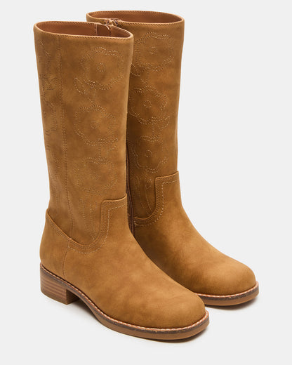 Kids' RIGGS Tan Knee-High Girl's Boot Steve Madden TAN