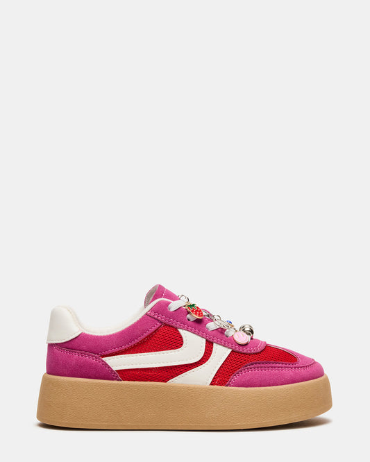 Kids' JERSEY Pink Girls' Low-Top Platform Sneaker Steve Madden PINK