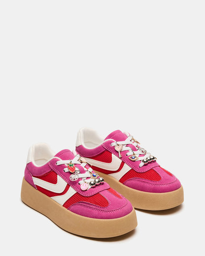 Kids' JERSEY Pink Girls' Low-Top Platform Sneaker Steve Madden PINK