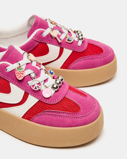 Kids' JERSEY Pink Girls' Low-Top Platform Sneaker Steve Madden PINK
