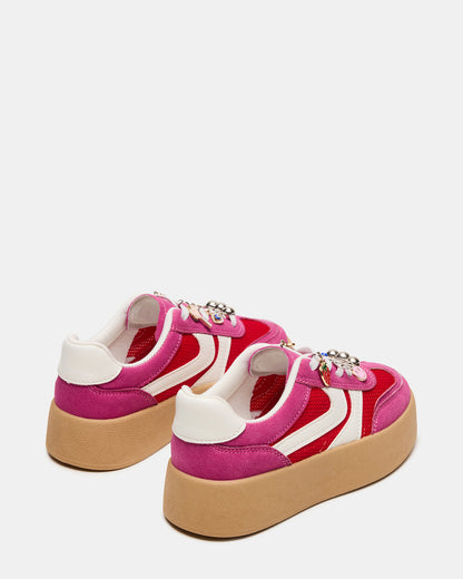 Kids' JERSEY Pink Girls' Low-Top Platform Sneaker Steve Madden PINK