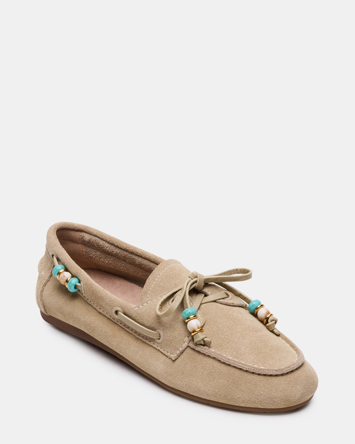 SAG Beads Sand Suede Women's Boat Shoe Steve Madden SAND SUEDE