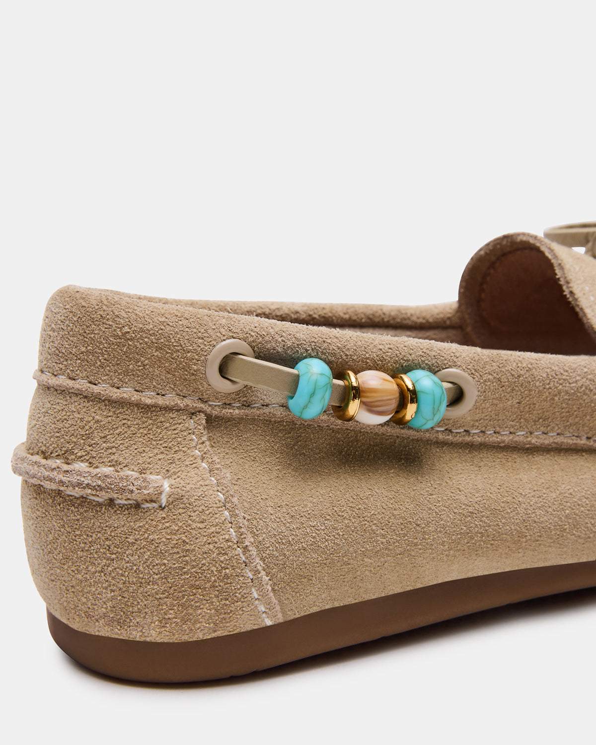 SAG Beads Sand Suede Women's Boat Shoe Steve Madden SAND SUEDE