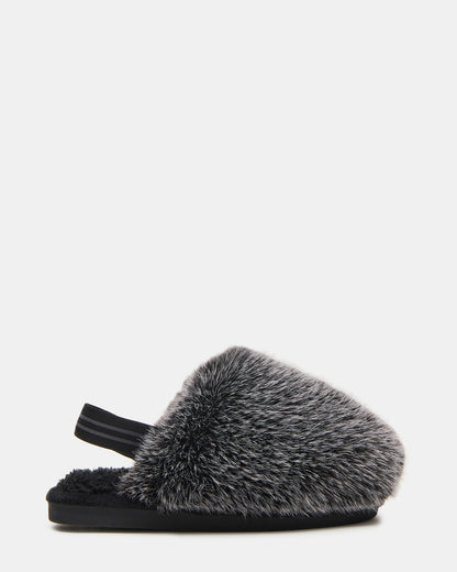 Kids' POOF Grey Slip-On Faux Fur Girls' Flat Steve Madden GREY