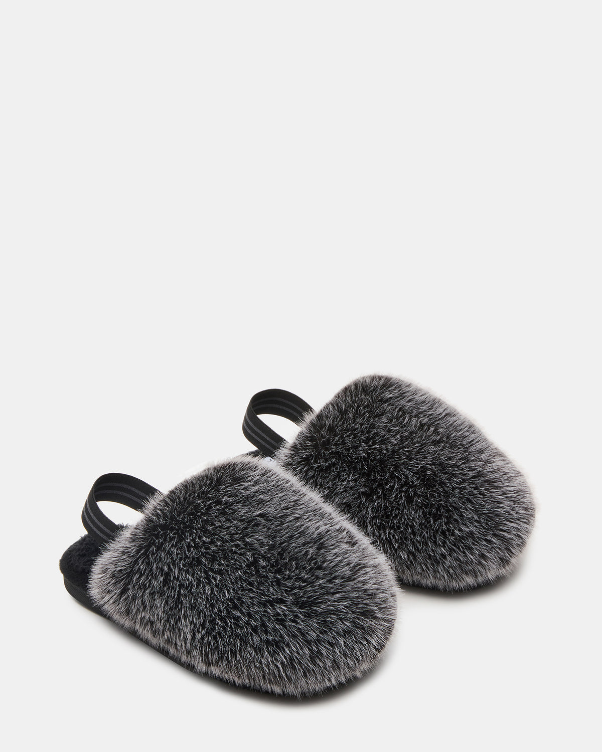 Kids' POOF Grey Slip-On Faux Fur Girls' Flat Steve Madden GREY