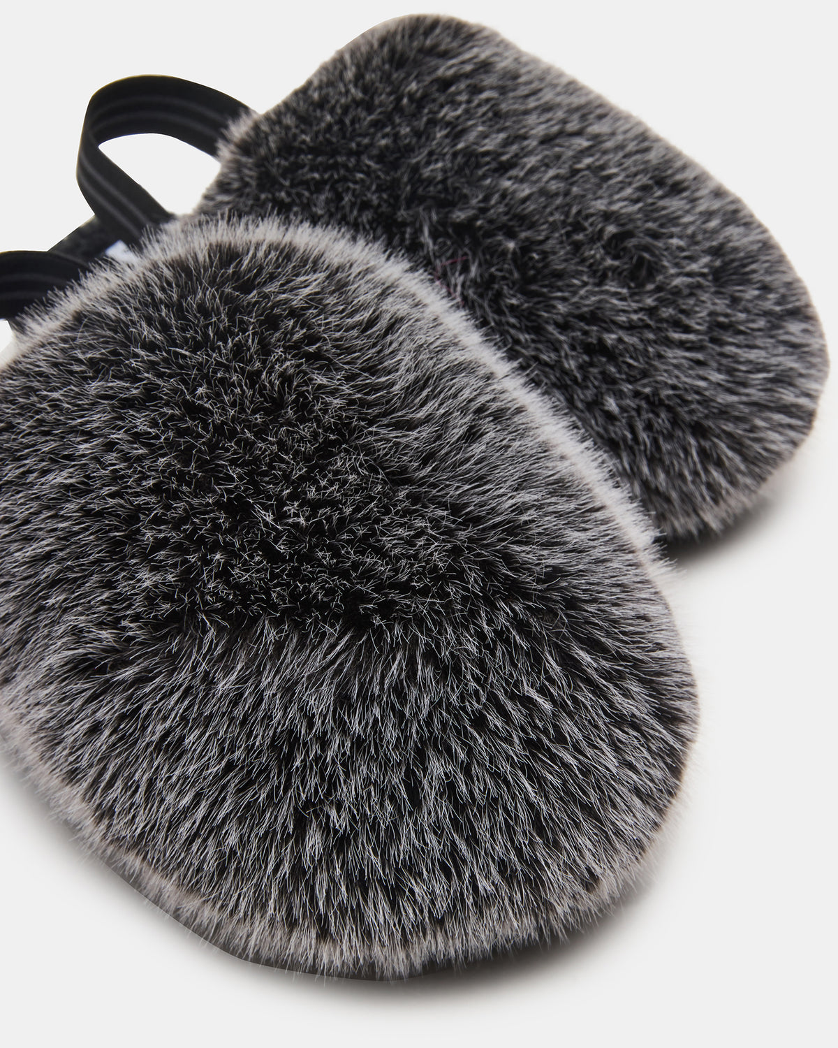 Kids' POOF Grey Slip-On Faux Fur Girls' Flat Steve Madden GREY