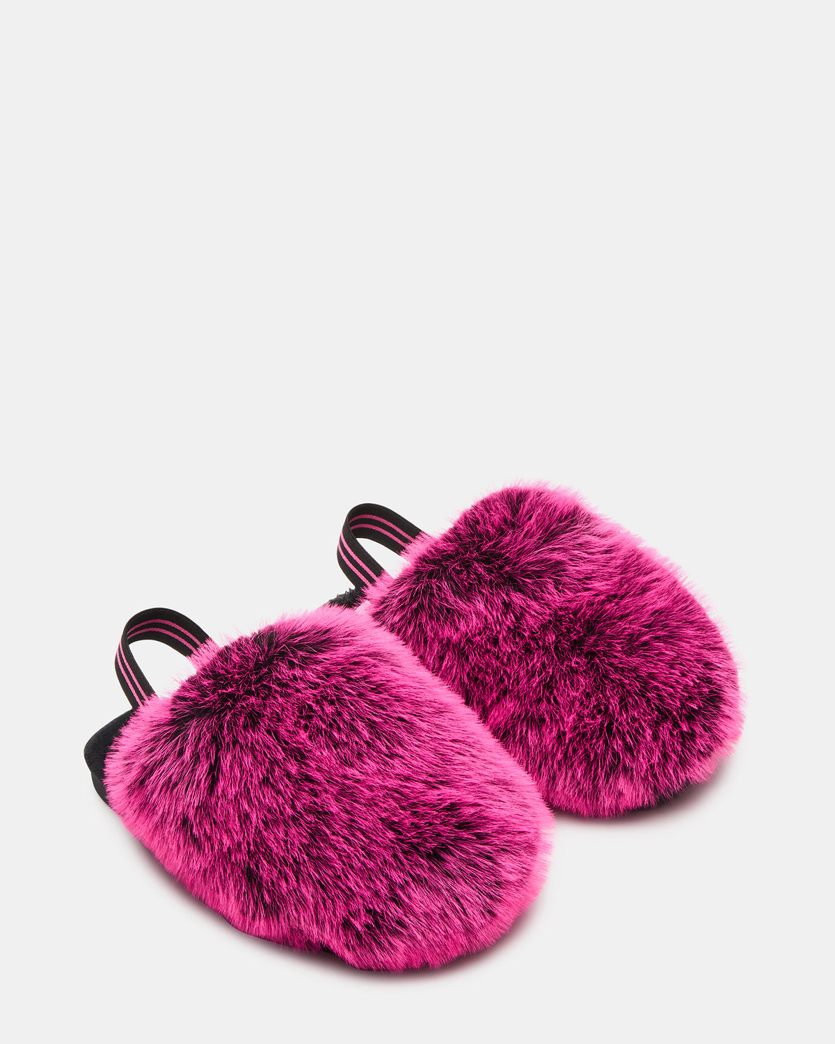 Kids' POOF Fushia Slip-On Faux Fur Girls' Flat Steve Madden FUSHIA