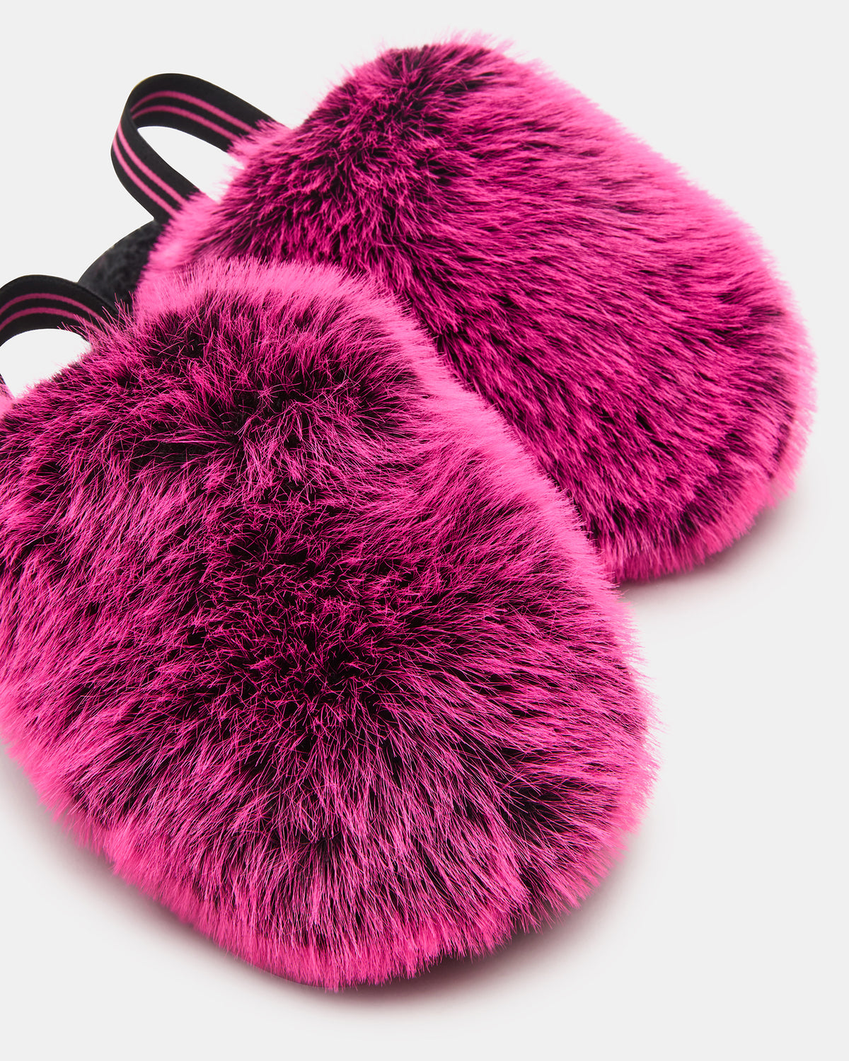 Kids' POOF Fushia Slip-On Faux Fur Girls' Flat Steve Madden FUSHIA