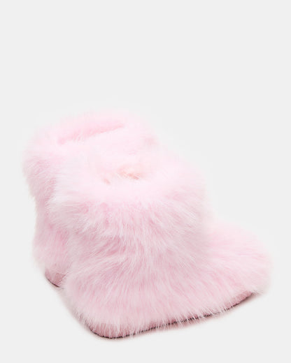 Kids' BEASTIE Pink Faux Fur Girls' Ankle Boot Steve Madden PINK
