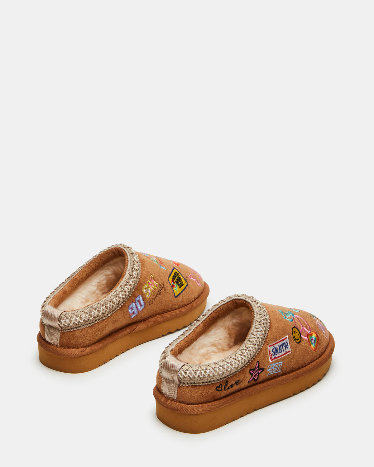 Kids' SELENA Cognac Multi Girls' Slip-On Mule Flat Steve Madden COGNAC MULTI