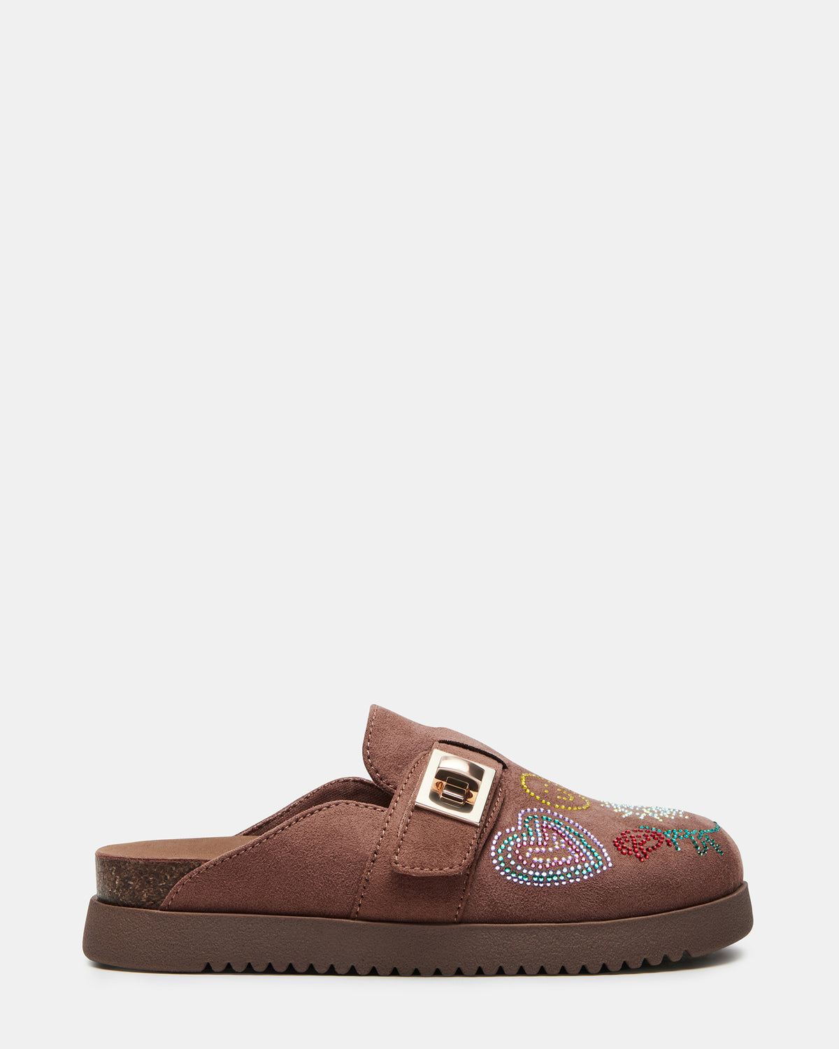 Kids' MONEYY Brown Rhinestones Girls' Slip-On Clog Steve Madden BROWN