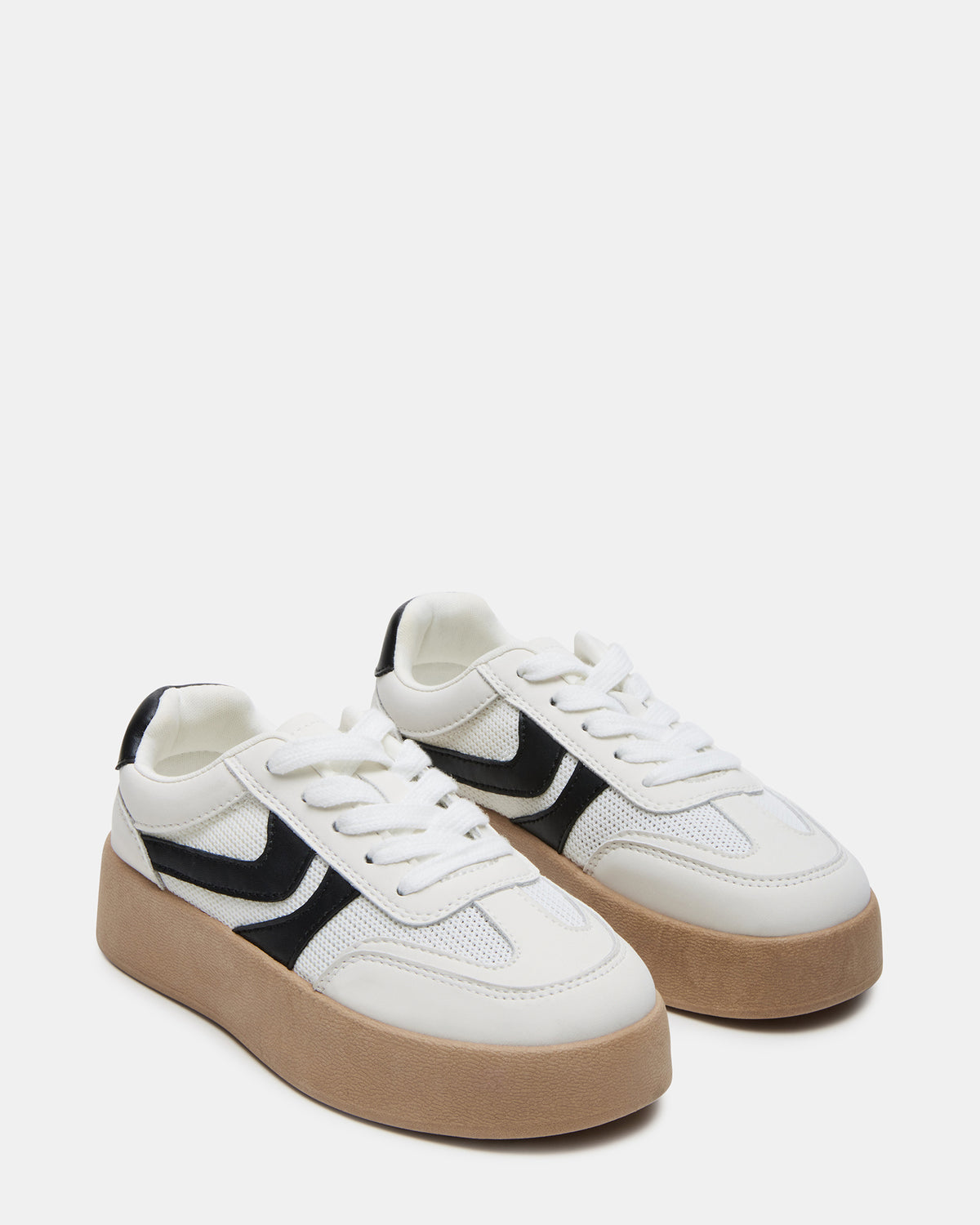 Kids' JERSEY White Girls' Low-Top Platform Sneaker Steve Madden WHITE