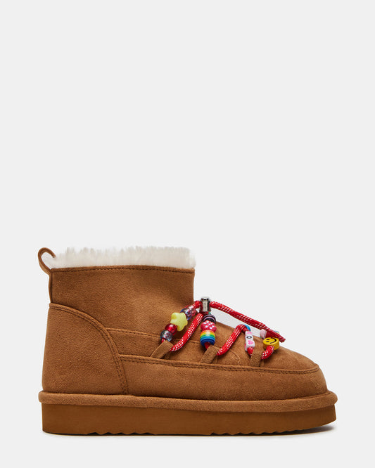 Kids' GLAZER Cognac Girls' Lace-Up Ankle Boot Steve Madden COGNAC
