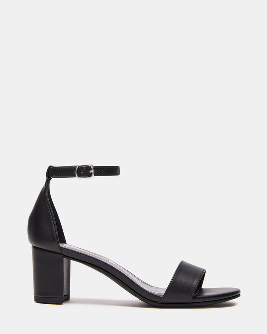 Kids' CARRSON Black Smooth Girls' Dress Heel Steve Madden FULL BLACK