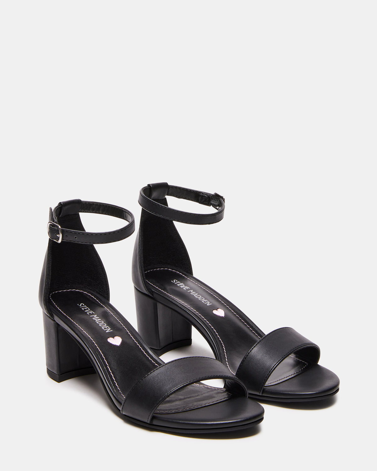 Kids' CARRSON Black Smooth Girls' Dress Heel Steve Madden FULL BLACK