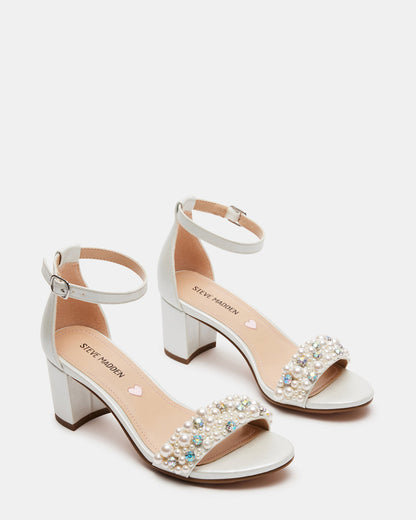 Kids' CARRSON Pearl Girls' Dress Heel Steve Madden IVORY