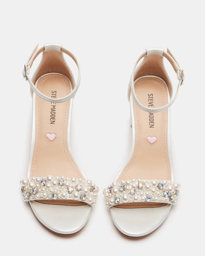 Kids' CARRSON Pearl Girls' Dress Heel Steve Madden IVORY