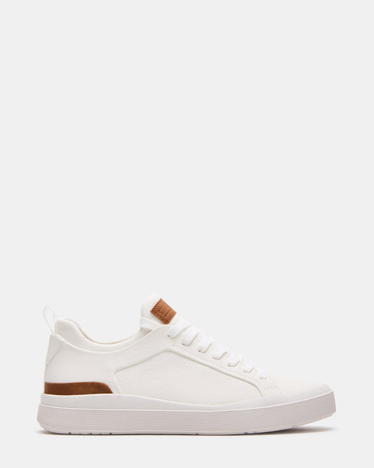 DACK White Men's Lace-Up Sneakers Steve Madden WHITE