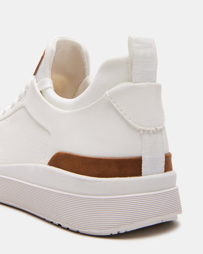 DACK White Men's Lace-Up Sneakers Steve Madden WHITE