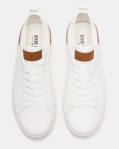 DACK White Men's Lace-Up Sneakers Steve Madden WHITE