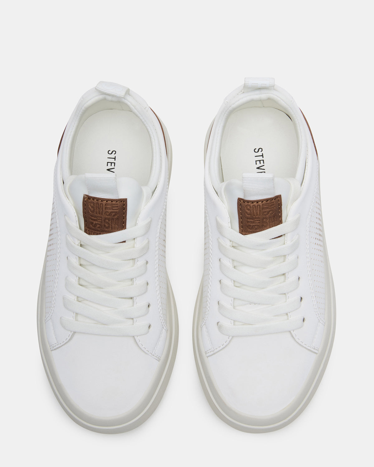 Kids' OASYS White Boys' Low-Top Lace-Up Sneakers Steve Madden WHITE