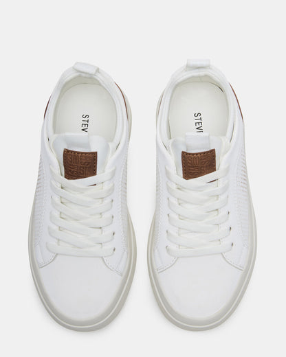 Kids' OASYS White Boys' Low-Top Lace-Up Sneakers Steve Madden WHITE
