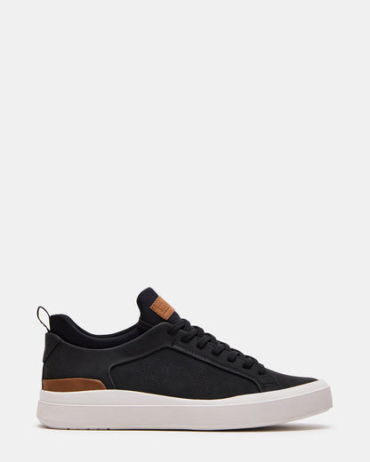 DACK Black Men's Lace-Up Sneakers Steve Madden BLACK