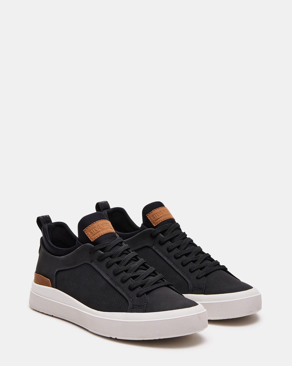 DACK Black Men's Lace-Up Sneakers Steve Madden BLACK