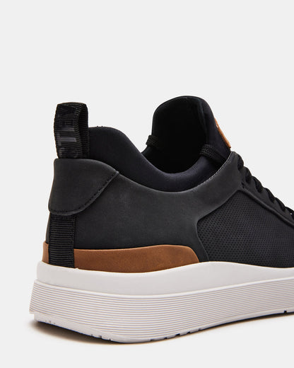 DACK Black Men's Lace-Up Sneakers Steve Madden BLACK