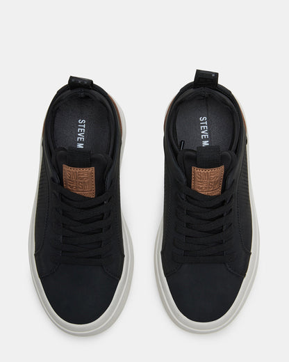 Kids' OASYS Black Boys' Low-Top Lace-Up Sneakers Steve Madden BLACK