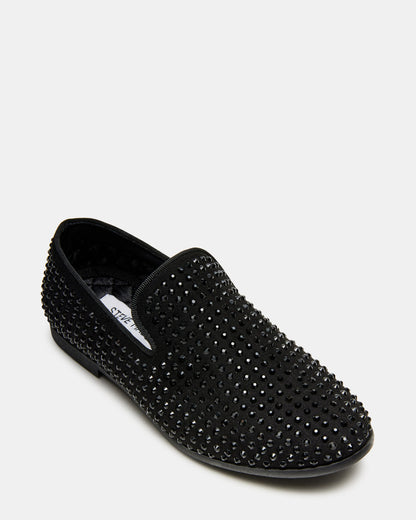 Kids' CAVIAR Black Rhinestone Boys' Dress Shoe Steve Madden BLACK