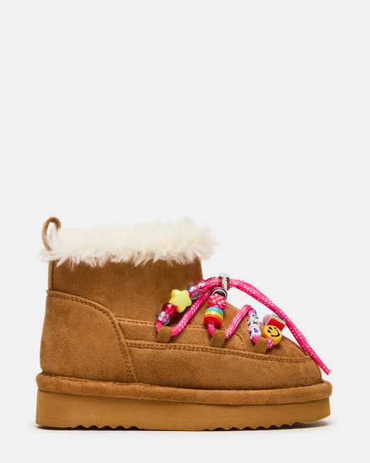 Toddlers' GLAZER Cognac Girls' Lace-Up Ankle Boot Steve Madden COGNAC