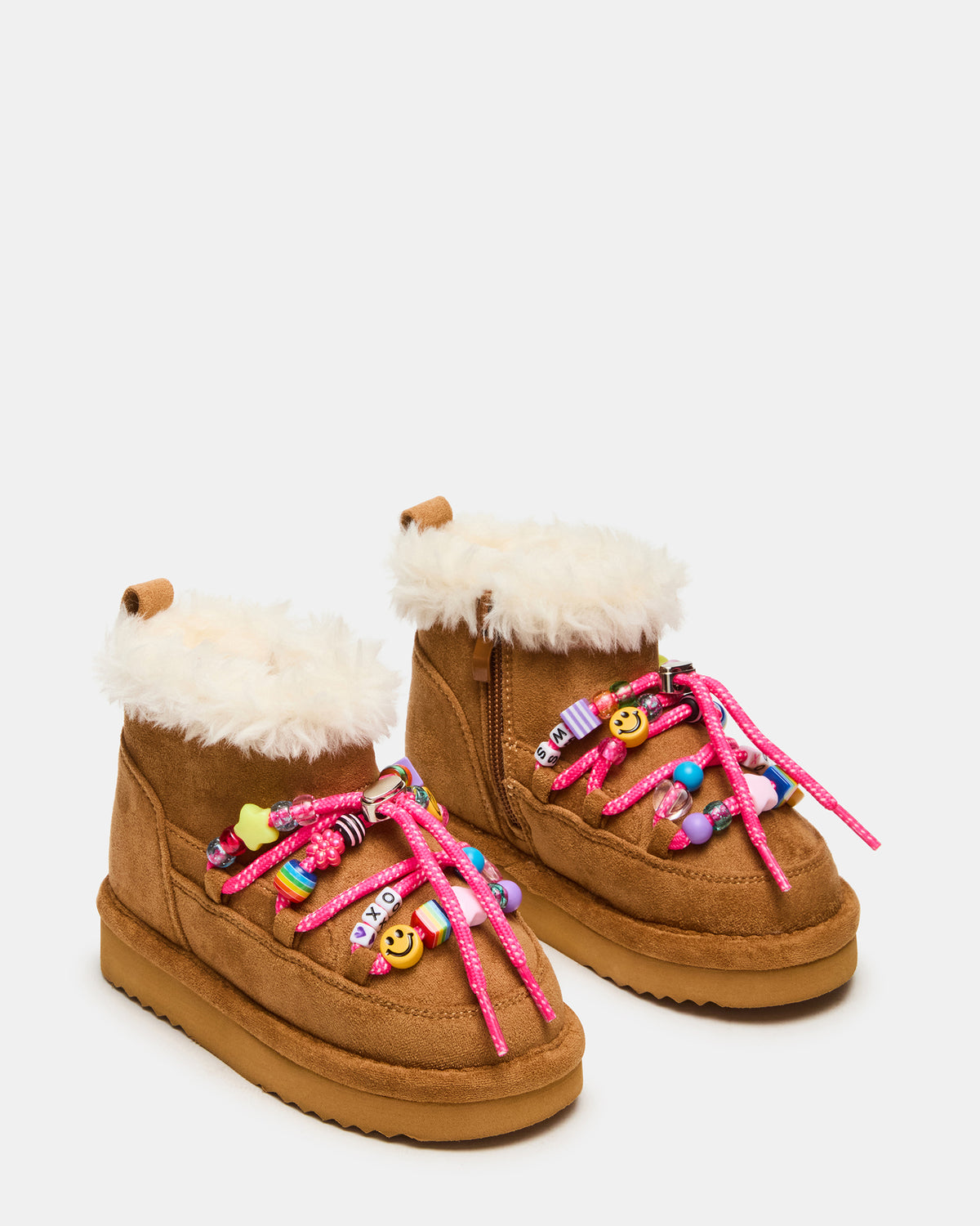 Toddlers' GLAZER Cognac Girls' Lace-Up Ankle Boot Steve Madden COGNAC