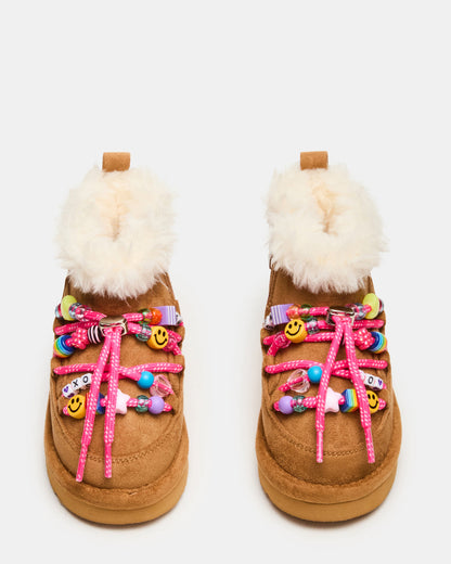 Toddlers' GLAZER Cognac Girls' Lace-Up Ankle Boot Steve Madden COGNAC