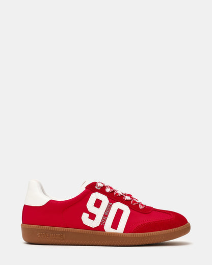 PACEY Red Multi Low-Top Lace-Up 90's Women's Sneaker Steve Madden RED MULTI