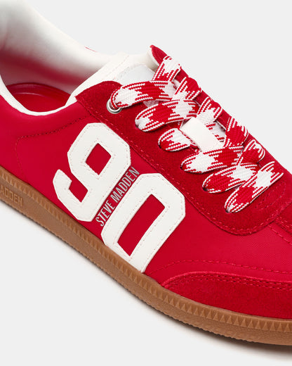 PACEY Red Multi Low-Top Lace-Up 90's Women's Sneaker Steve Madden RED MULTI