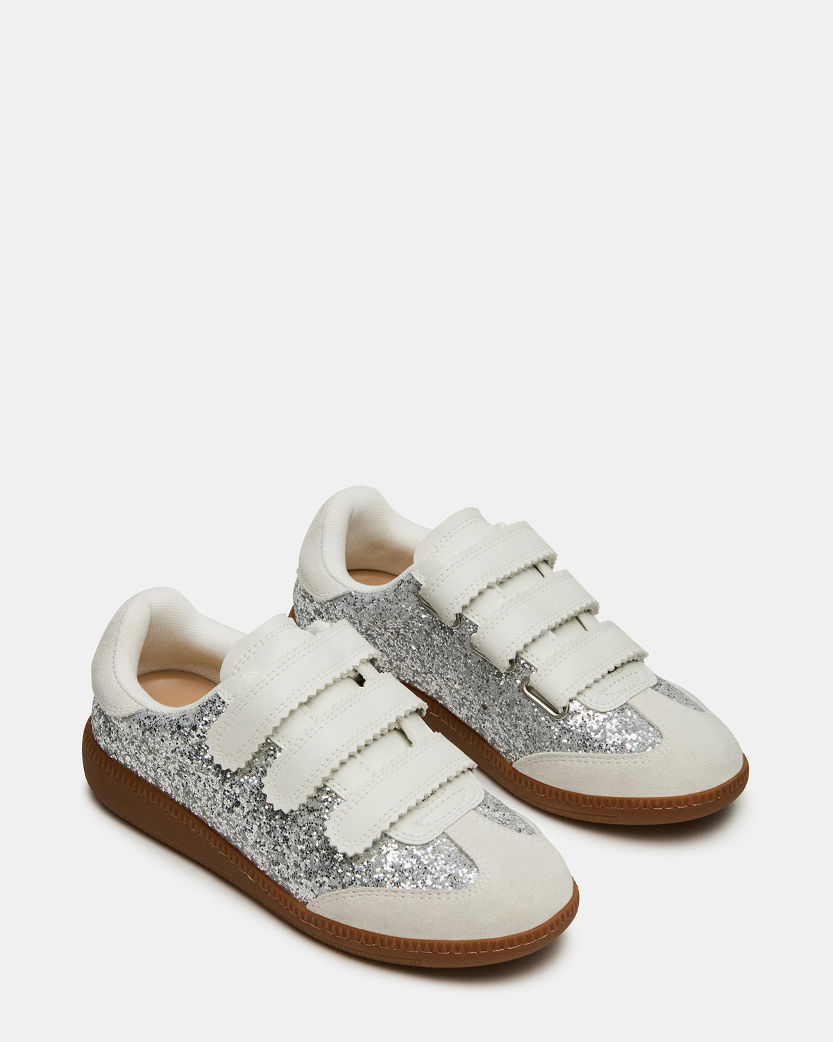 MOMENTUM Multi Glitter Velcro Low-Top Women's Sneakers Steve Madden MULTI GLITTER