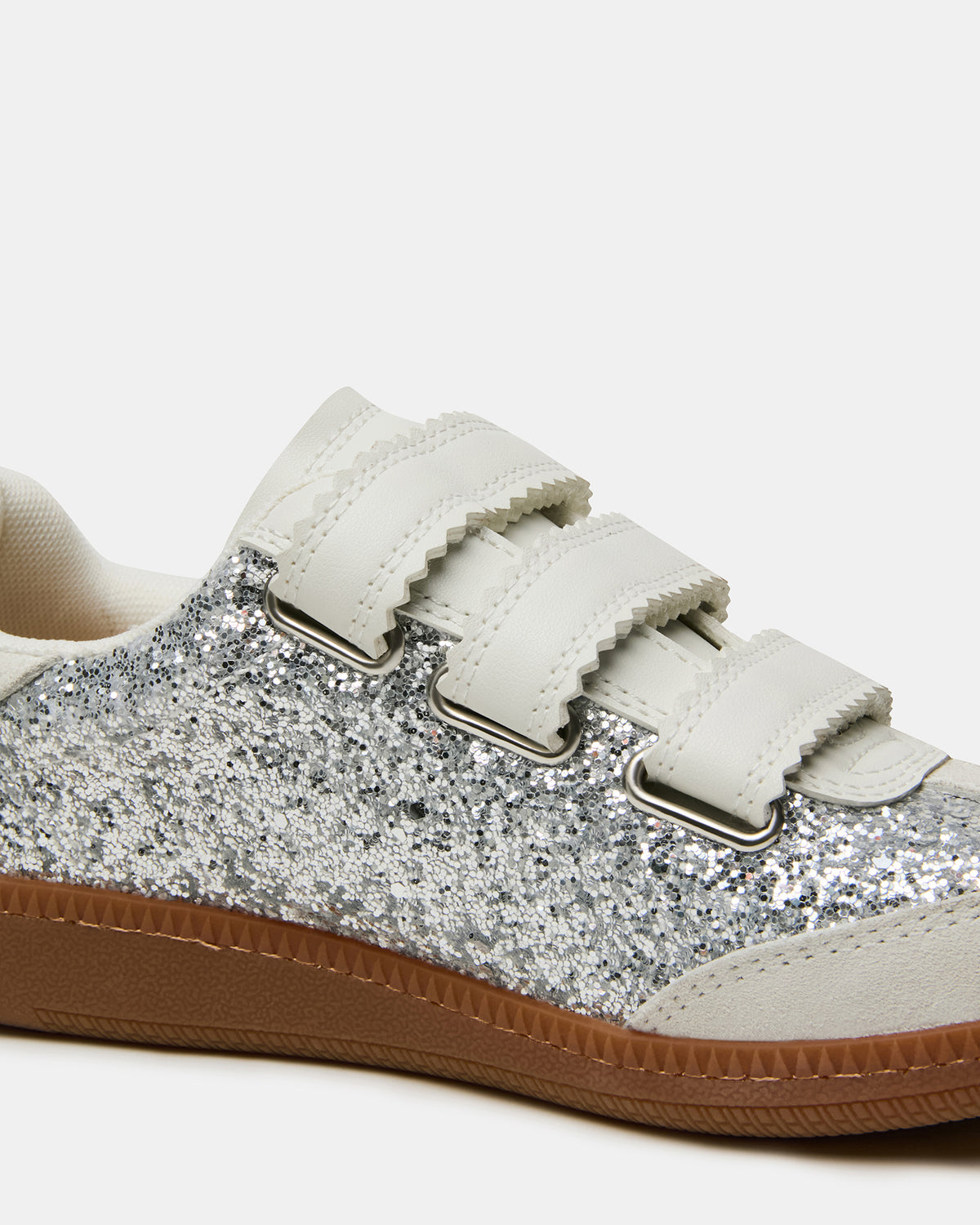 MOMENTUM Multi Glitter Velcro Low-Top Women's Sneakers Steve Madden MULTI GLITTER