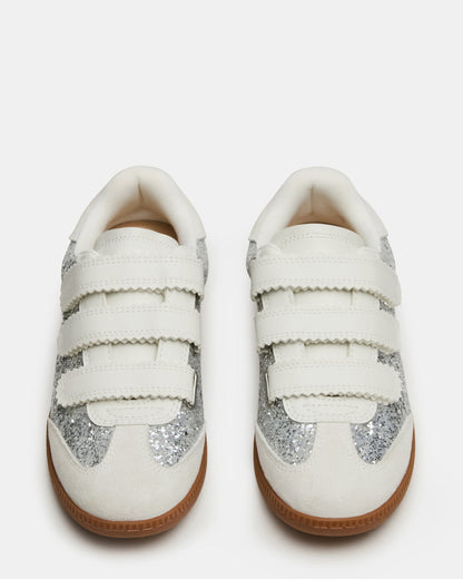 MOMENTUM Multi Glitter Velcro Low-Top Women's Sneakers Steve Madden MULTI GLITTER