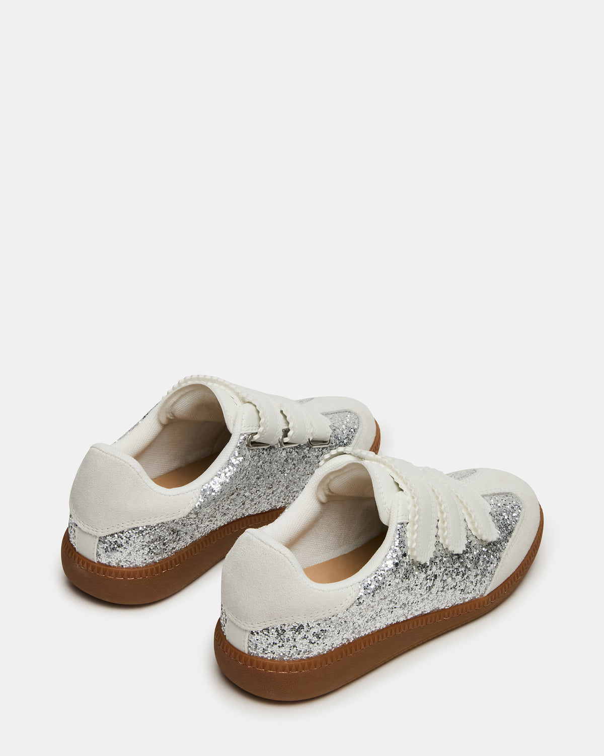 MOMENTUM Multi Glitter Velcro Low-Top Women's Sneakers Steve Madden MULTI GLITTER