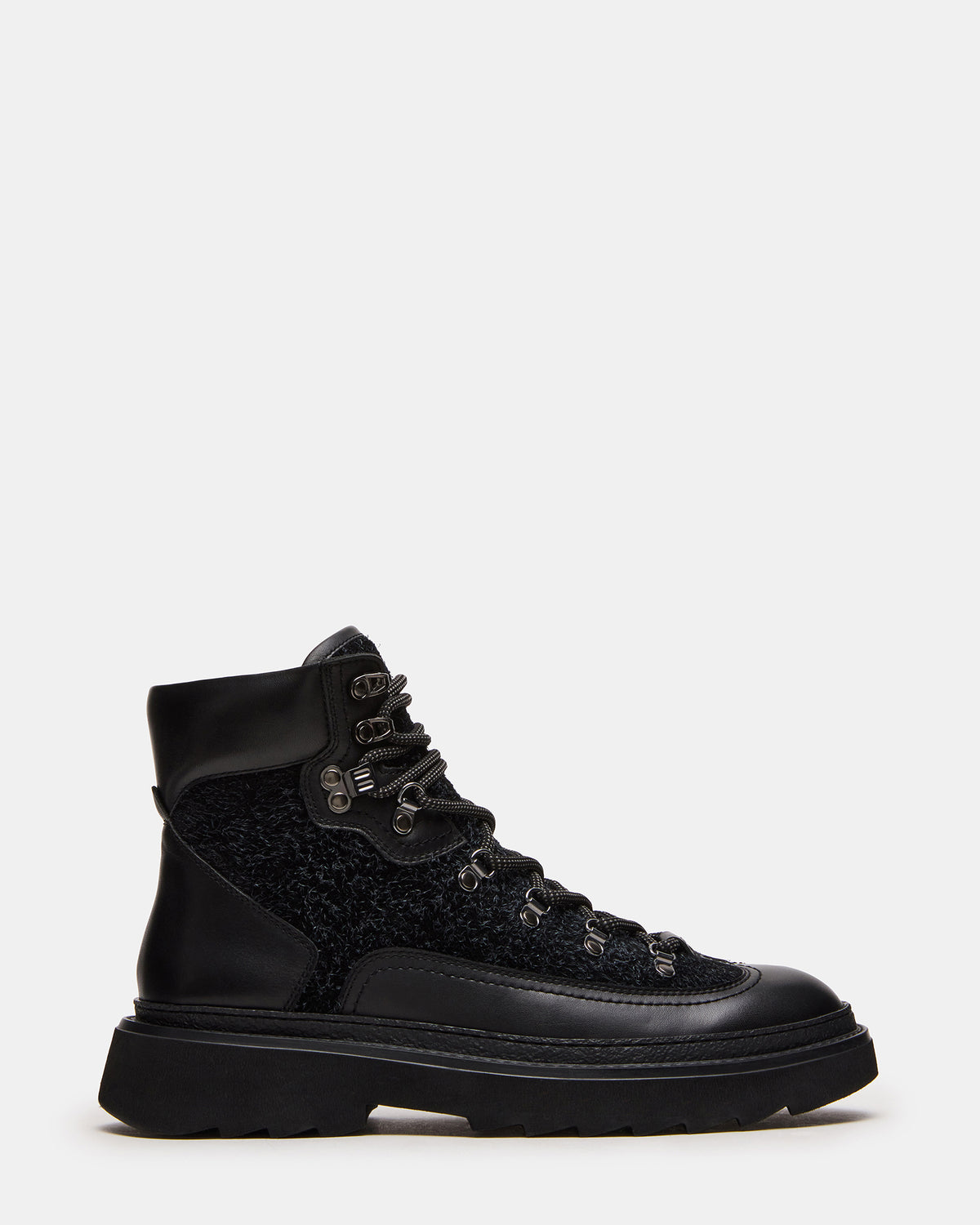 YOSEMITE Black Multi Lace-Up Lug Men's Ankle Boot Steve Madden BLACK MULTI