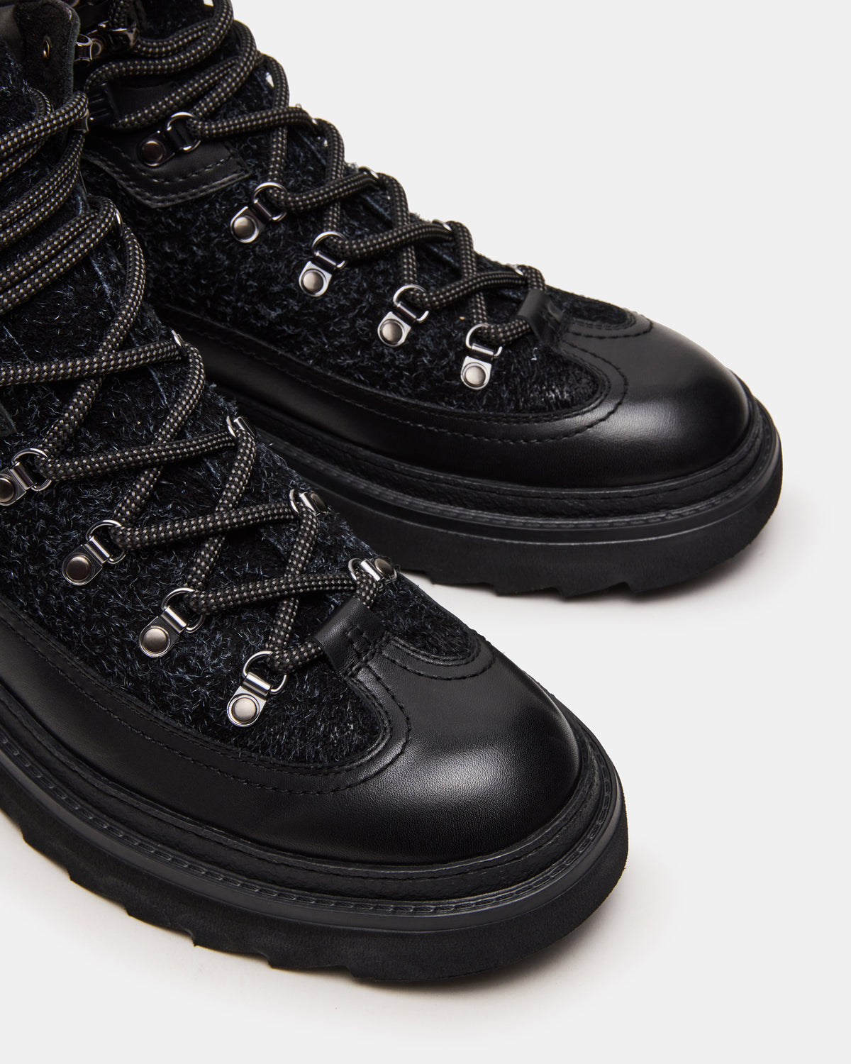 YOSEMITE Black Multi Lace-Up Lug Men's Ankle Boot Steve Madden BLACK MULTI