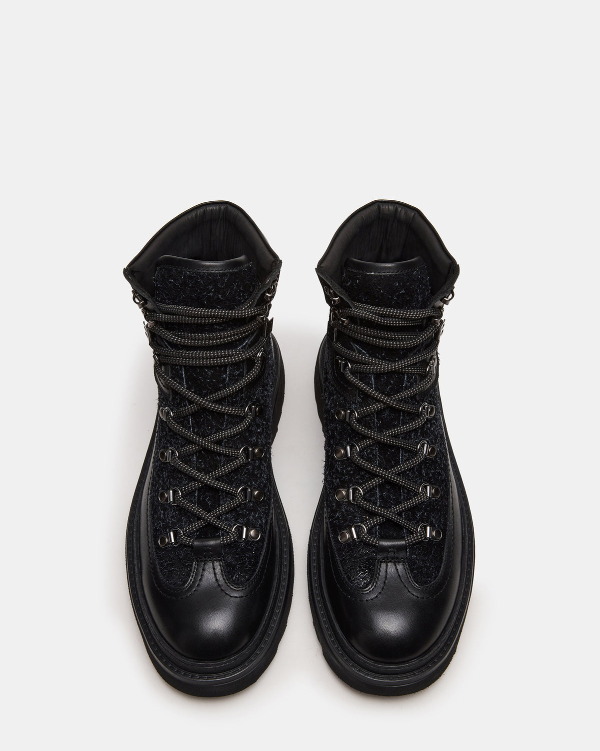 YOSEMITE Black Multi Lace-Up Lug Men's Ankle Boot Steve Madden BLACK MULTI