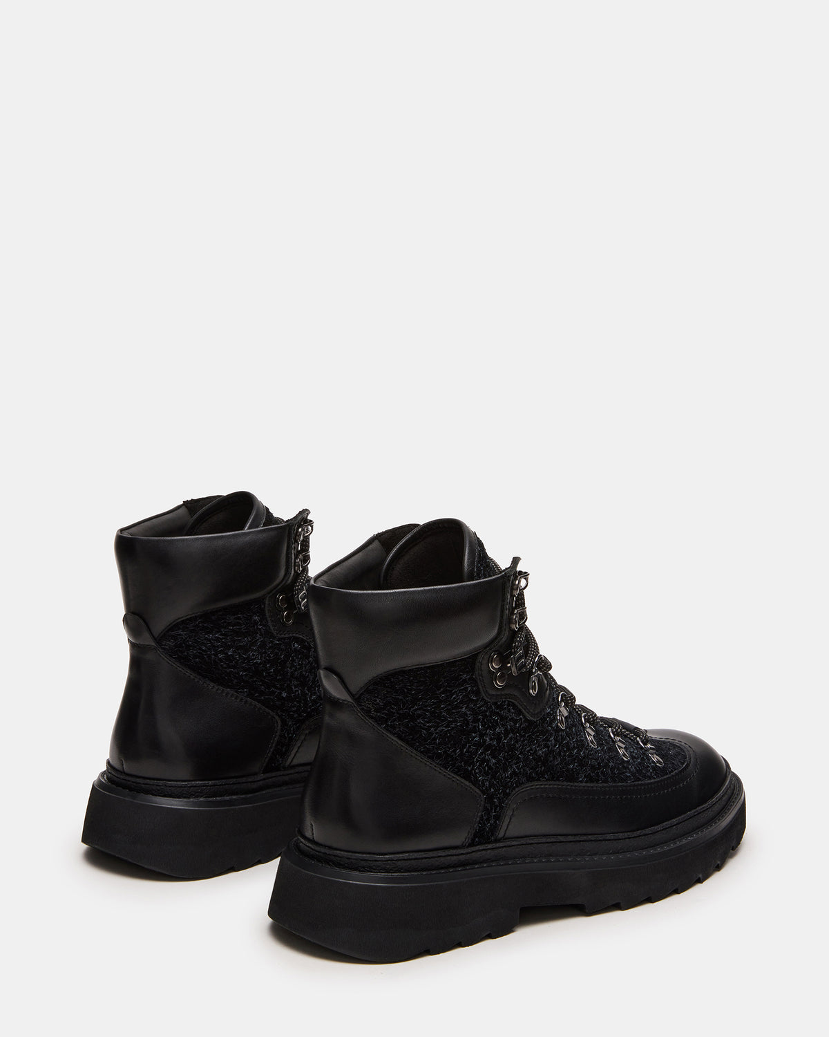 YOSEMITE Black Multi Lace-Up Lug Men's Ankle Boot Steve Madden BLACK MULTI