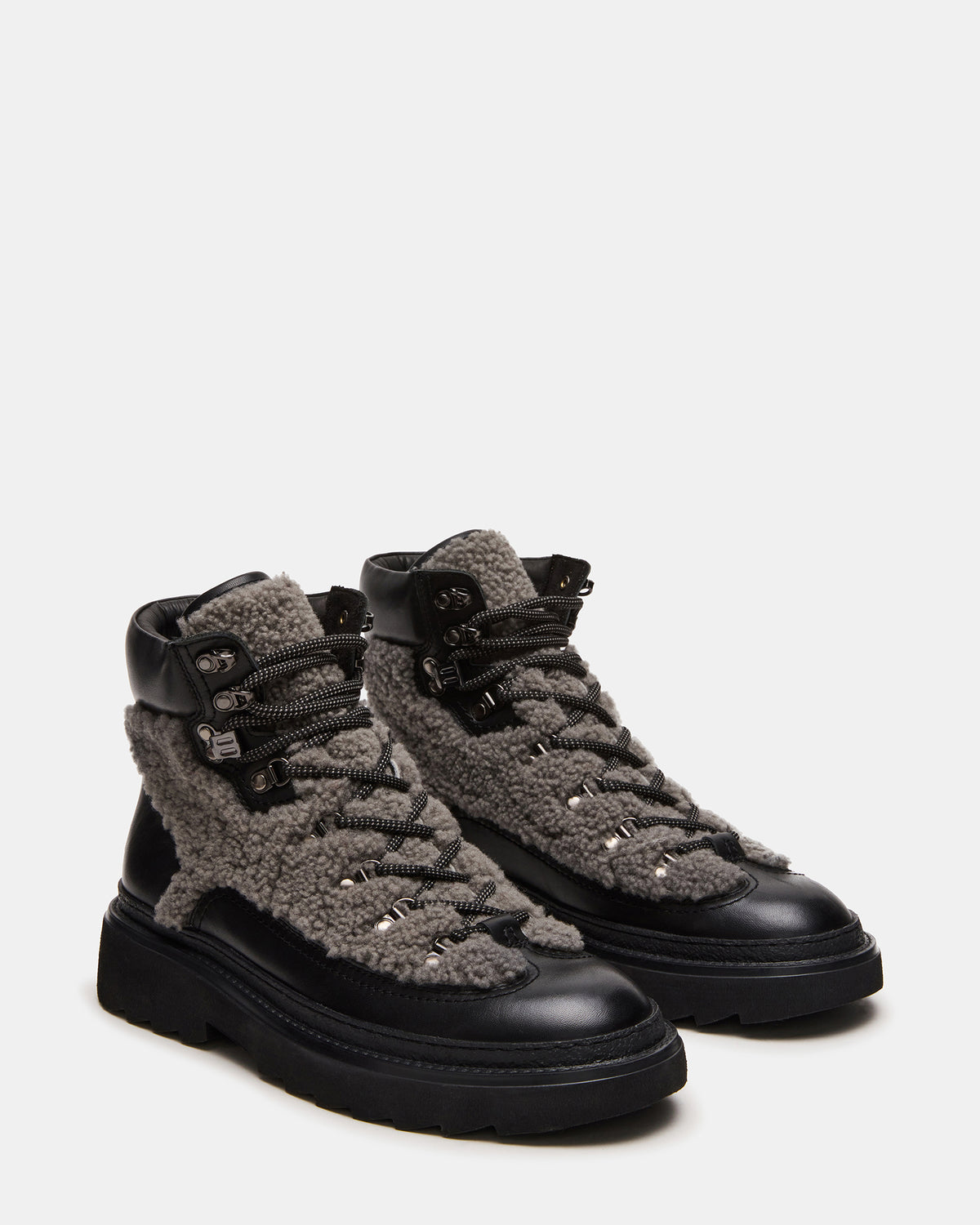 YOSEMITE Grey Multi Lace-Up Lug Men's Ankle Boot Steve Madden GREY MULTI