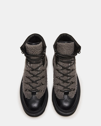 YOSEMITE Grey Multi Lace-Up Lug Men's Ankle Boot Steve Madden GREY MULTI