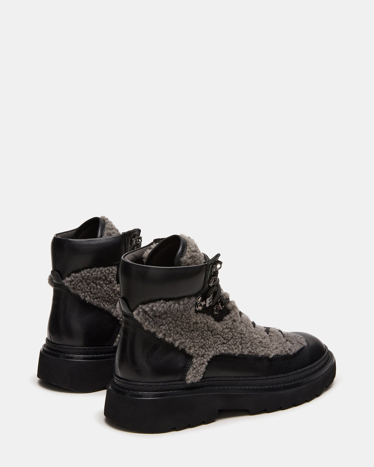 YOSEMITE Grey Multi Lace-Up Lug Men's Ankle Boot Steve Madden GREY MULTI
