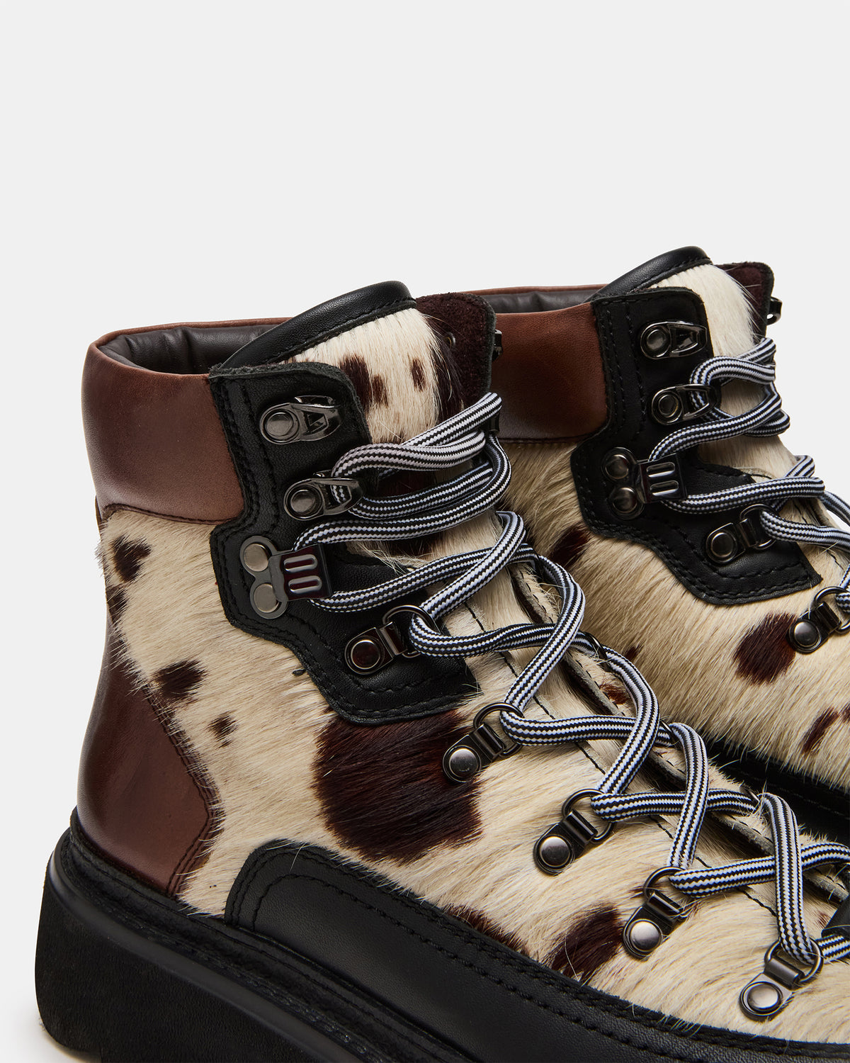 YOSEMITE Brown Multi Lace-Up Lug Men's Ankle Boot Steve Madden BROWN MULTI