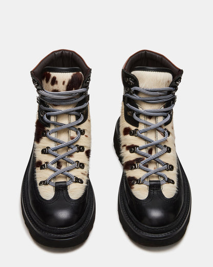 YOSEMITE Brown Multi Lace-Up Lug Men's Ankle Boot Steve Madden BROWN MULTI